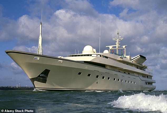 Pictured is the Kingdom 5KR superyacht.