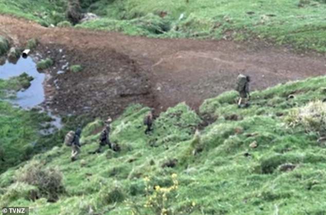 The father and his three children, who have not been seen for three years, were spotted on the west coast of New Zealand (pictured)