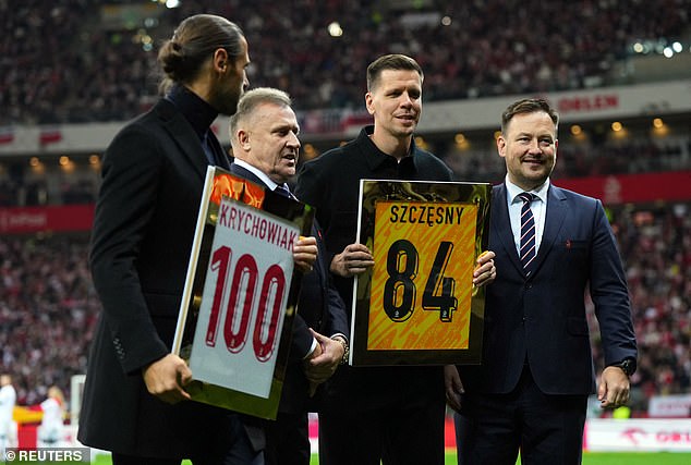 Szczesny and Grzegorz Krychowiak officially said goodbye to the Poland national team on Saturday night