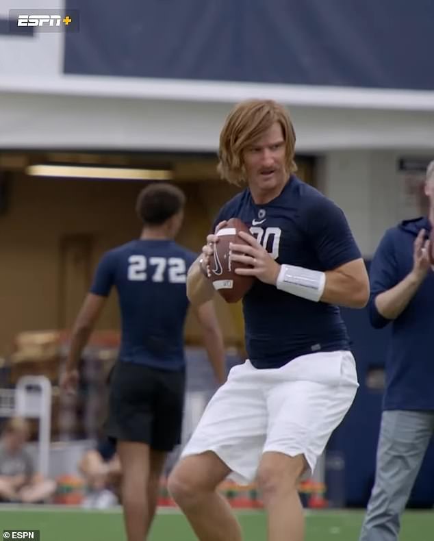 The show is based on a viral sketch by Eli Manning when he fooled the Penn State coaches.