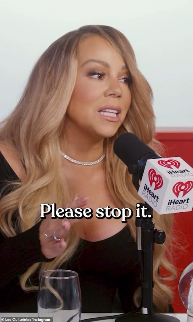 Mariah didn't mince her words when she said: 'I can't handle overhead lighting. Why do they do it to us? I shouldn't say we, it's not us, it's me.'