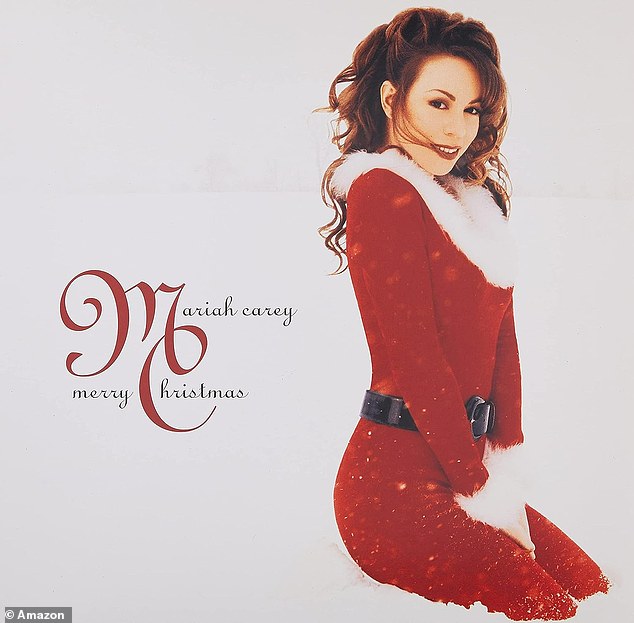 In the original shoot, Mariah wore a Santa Claus-inspired jumpsuit while sitting in the snow.