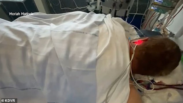 He is currently breathing with the help of a ventilator and is not fully conscious, and his family is raising funds to fly him back to the US.