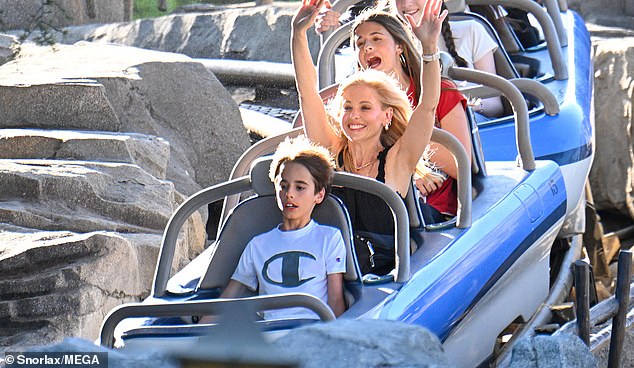 During their fun-filled afternoon at the popular theme park in Anaheim, California, the Buffy the Vampire Slayer star, 47, and her husband, 48, were also seen taking photos together at the Haunted Mansion and exploring Star Wars: Galaxy's Edge.