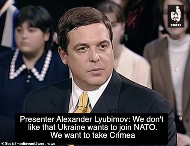 The tyrant dictator, two months after assuming his first premiership under President Boris Yeltsin, was interviewed by TV presenter Alexander Lyubimov, son of former Soviet KGB spy in London Mikhail Lyubimov.