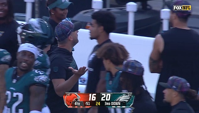 Eagles fans booed the team off the field, despite their victory against the Cleveland Browns.