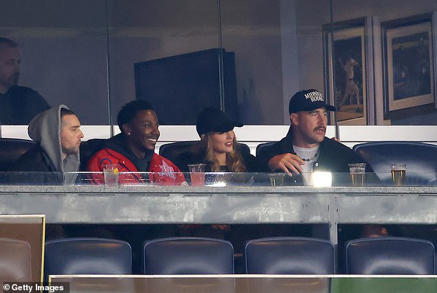 The couple was spotted in the hospitality section of Yankee Stadium on a cold New York night.