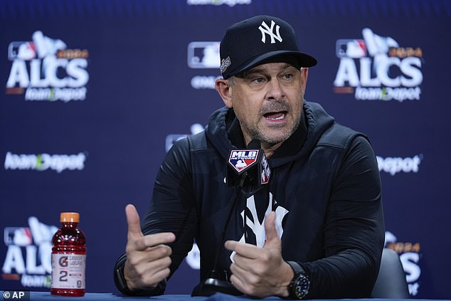 Yankees manager Aaron Boone mocked the attendance of List A guests Monday afternoon.