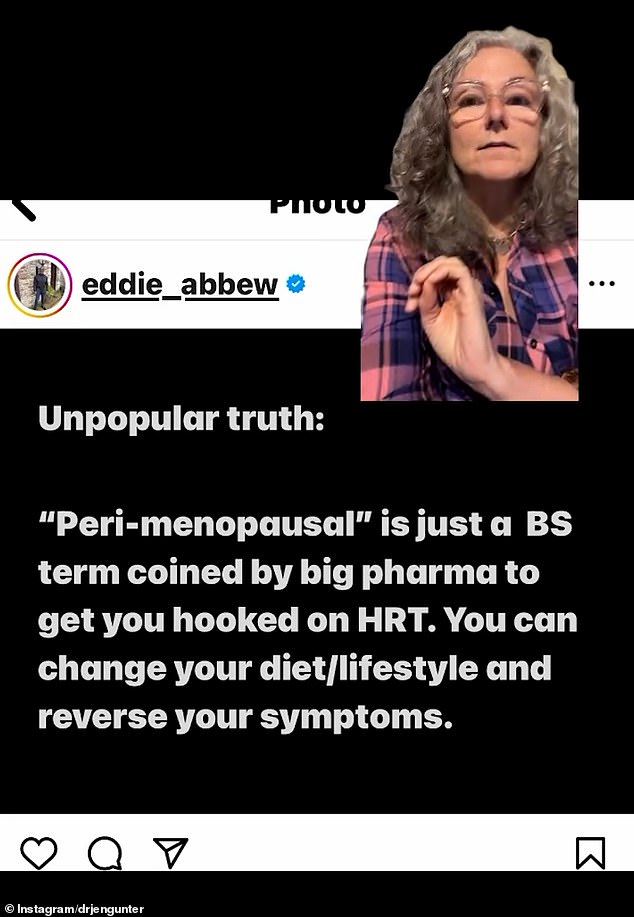 In response to Abbew's post, Canadian gynecologist Jen Gunter told her 314,000 Instagram followers: 