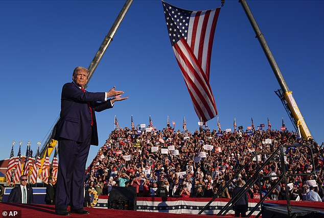 Former President Donald Trump, a Republican presidential candidate, returned to a campaign rally at the Butler Farm Show, Saturday, Oct. 5, 2024, in Butler, Pennsylvania.