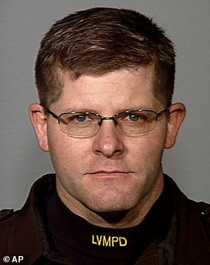 Michele Fiore is accused of spending funds for a statue of Las Vegas police officer Alyn Beck (pictured) on rent, bills and her daughter's wedding.