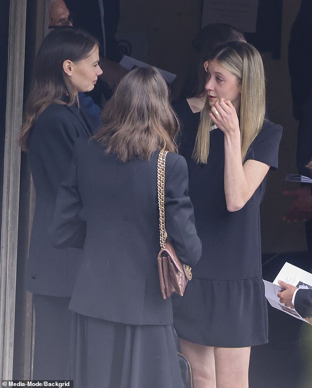 Sunday Rose was seen chatting with her younger sister Faith and cousin Lucia after the ceremony.