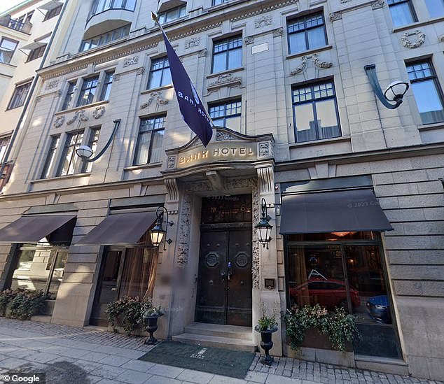 Swedish newspaper Aftonbladet reports that police are investigating a rape at Stockholm's central Bank Hotel (pictured), where Mbappé was staying, which allegedly occurred on Thursday night.