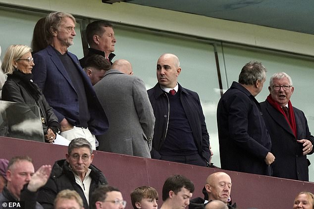 Ferguson was seen with the new Man United hierarchy at the club's last game at Aston Villa