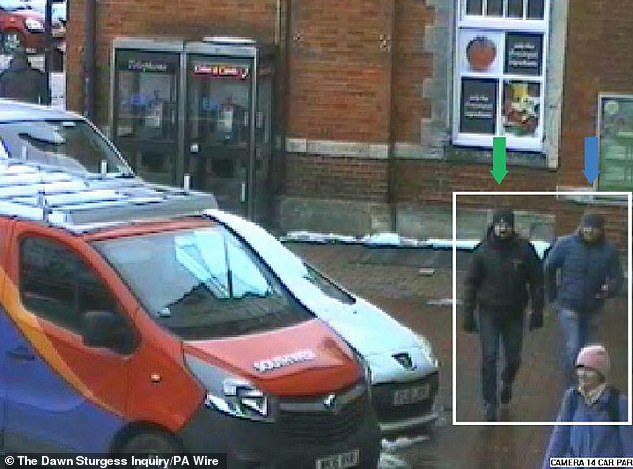 MARCH 4, 3:27 p.m.: Suspected Russian assassins Alexander Petrov and Ruslan Boshirov leave Salisbury train station.