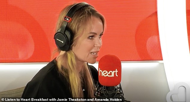 Presenter Amanda Holden asked: 'We have to ask you just one question. They have followed you everywhere. Is there anything you want to say here about your recent breakup with Molly Mae?