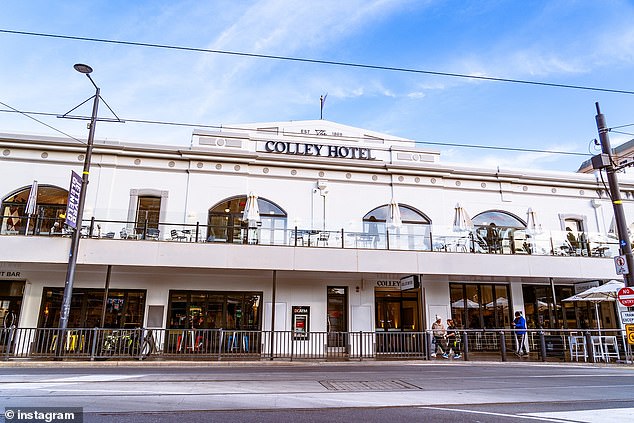 The Colley Hotel (pictured) in Glenelg has a general policy prohibiting serving guests with facial tattoos that cannot be covered.