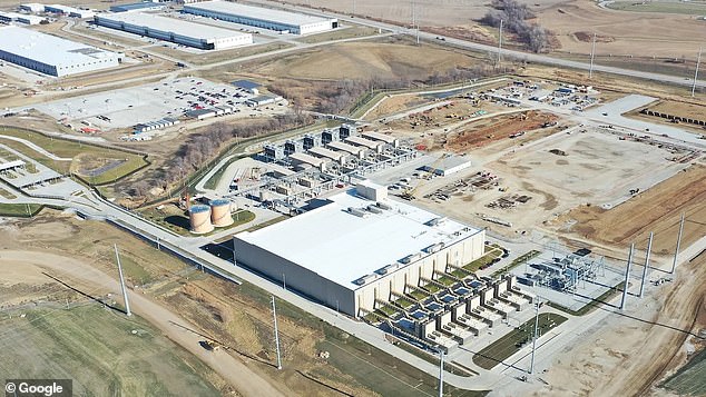 Google operates about 20 data centers in North America and more globally. Pictured is Google's data center in Henderson, Nevada.