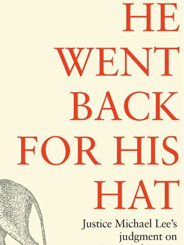 The book about Judge Michael Lee's ruling in the Bruce Lehrmann defamation trial will be published by Melbourne University Press next month. The book cover is in the photo.