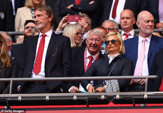 Sir Jim Ratcliffe (left) reportedly canceled the deal with Ferguson to reduce the club's costs.