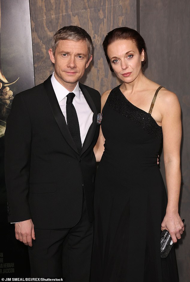 The Sherlock star also opened up about her close relationship with ex-husband Martin Freeman, who she said will attend her wedding next year.