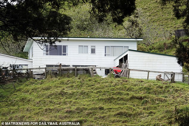 Pictured: The Phillips family home. Tom Phillips was staying there before disappearing with his children.