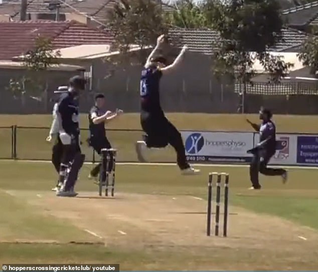 Parker celebrated one of his five wickets as he turned the match around completely.