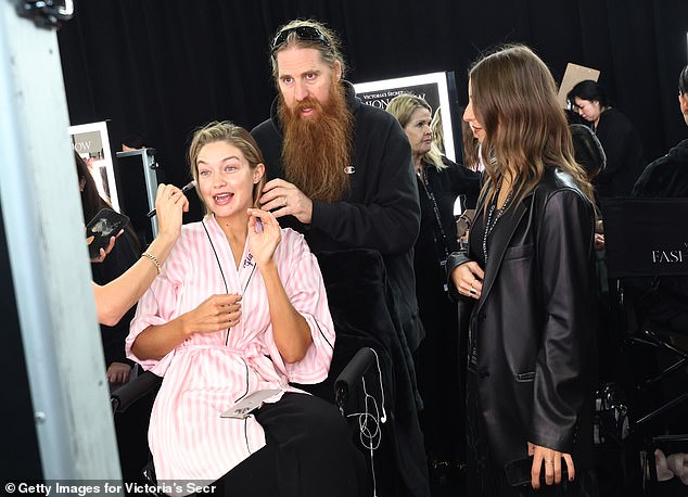 A glamorous team helped Gigi prepare for the spotlight.