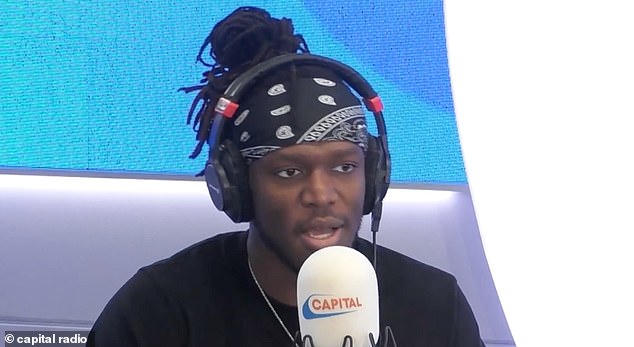 KSI spoke about his music career on Capital Radio on Tuesday. He said he told host Jimmy Hill that hurtful comments about his music make him want to 