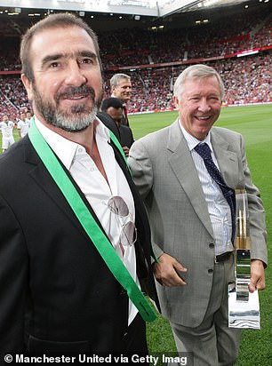 Cantona and Ferguson photographed at Paul Scholes' testimony in 2011