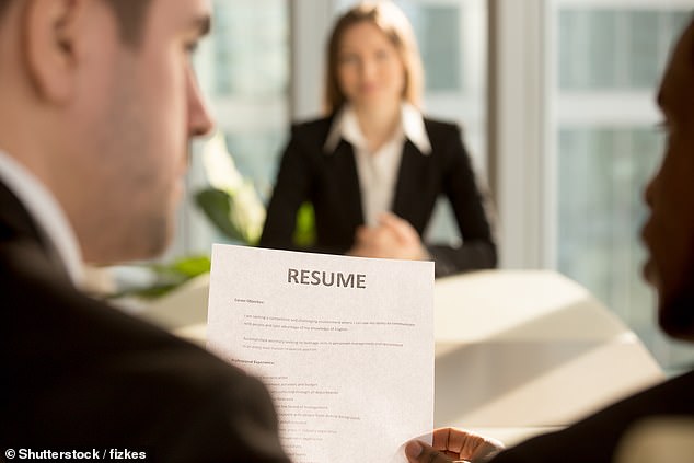 The survey found that one in ten Gen Z applicants had their parents write their resume for them (file image)