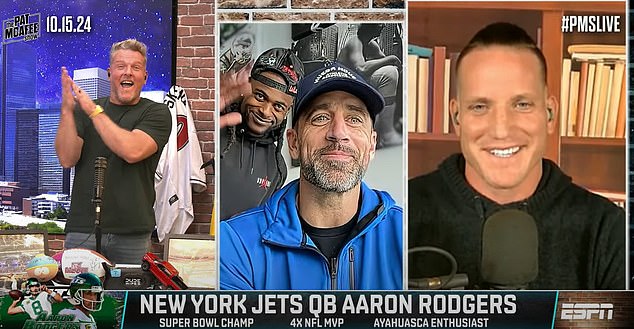 Adams made a shocking appearance with Rodgers after news of his trade to the Jets broke.