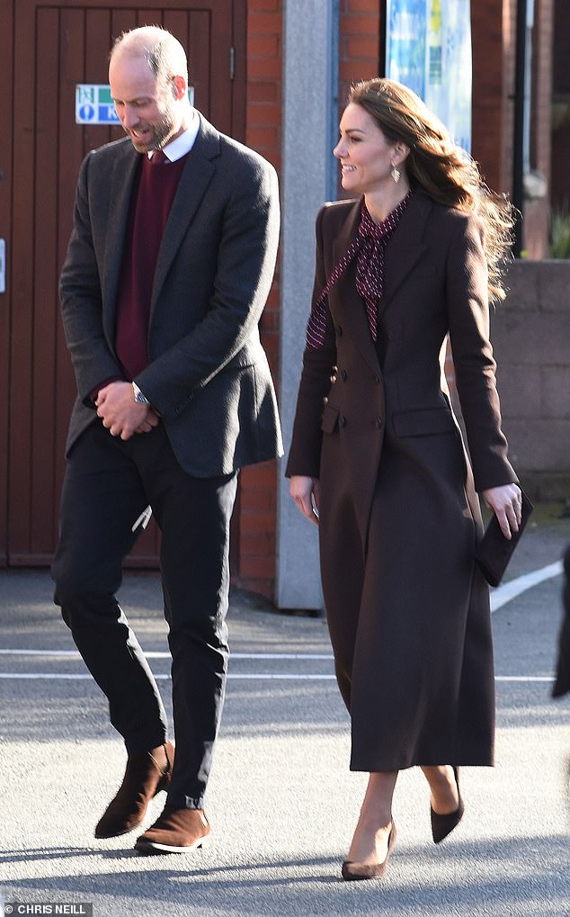 Pictured: The Prince and Princess of Wales visit Southport to meet the families of Bebe King, six, Elsie Dot Stancombe, seven, and Alice Dasilva Aguiar, nine.