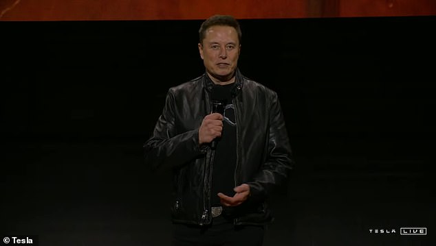 Tesla boss Elon Musk (pictured) officially unveiled more futuristic Tesla devices last week - Robovan and Robotaxi