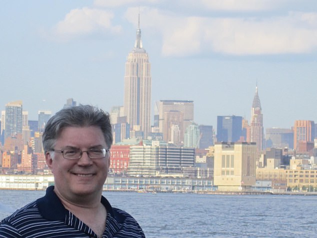 Boyer received much of his treatment in Mexico, where drug prices are much lower than in the United States. He is photographed in front of the New York City skyline.