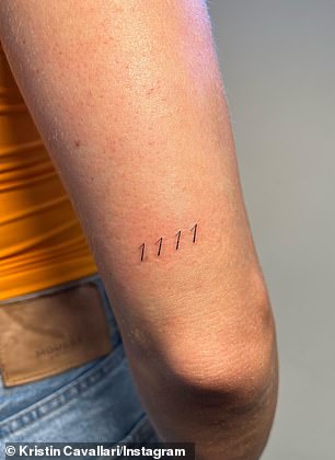 Cavallari's '1111' tattoo