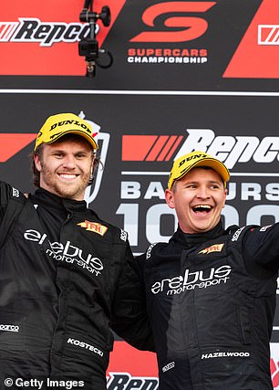 After winning at Mount Panorama, Kostecki (left) claimed that the Erebus team member was taken to the hospital.