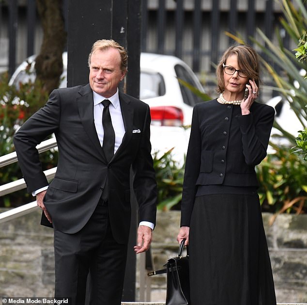 Antonia Kidman seen here with her husband Craig Maran on Tuesday