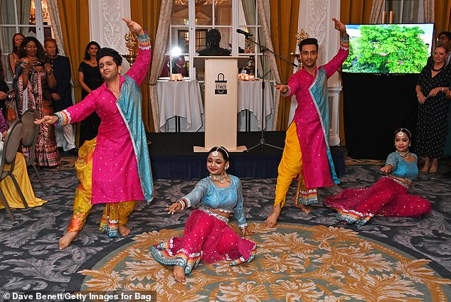 The event had a very colorful display as it saw a group of talented dancers show off their cultural dance skills in pink, blue and orange costumes.