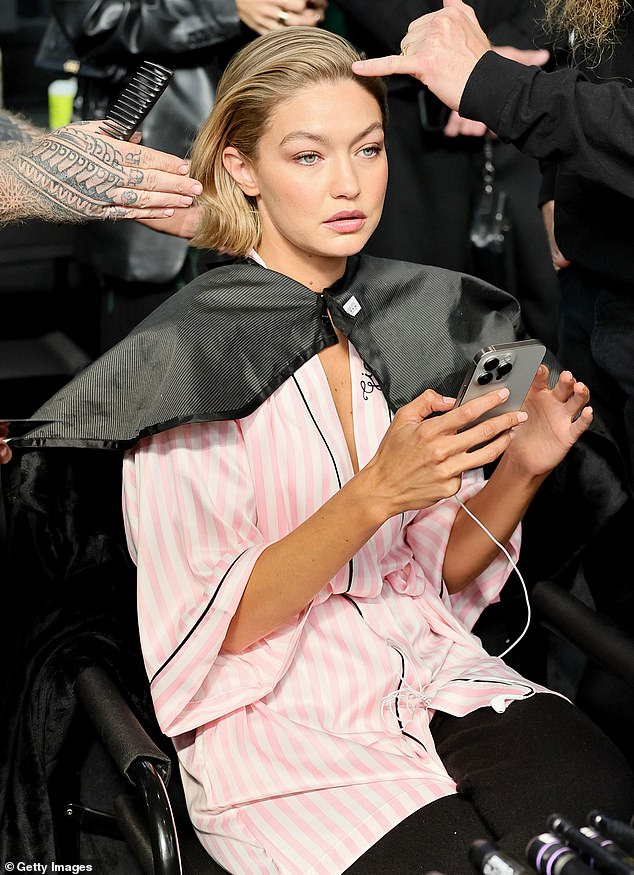 Gigi was pampered and groomed by a glam team ahead of the comeback show.