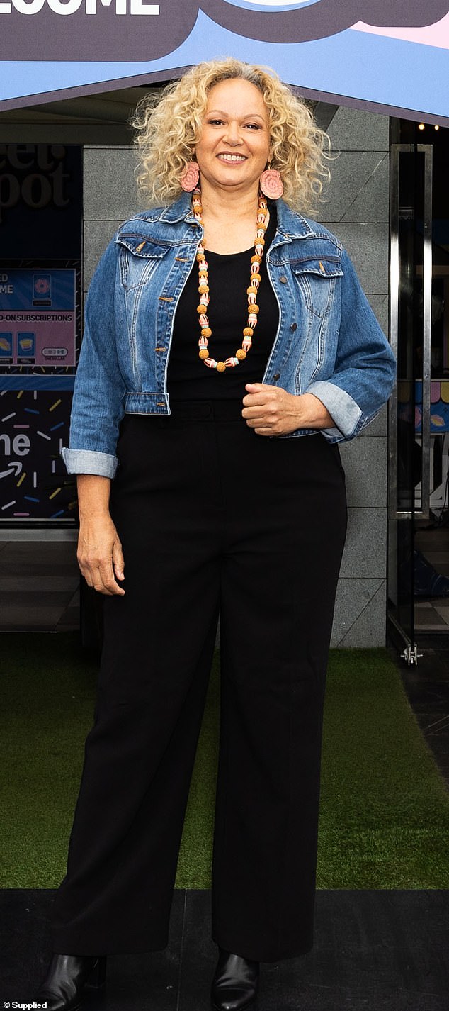 Alice Hart's The Lost Flowers star Leah Purcell (pictured) was also seen exploring the event.