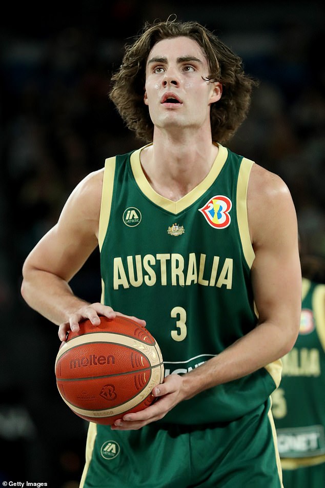 Some GWS players had also reportedly dressed as NBA star Josh Giddey (pictured).