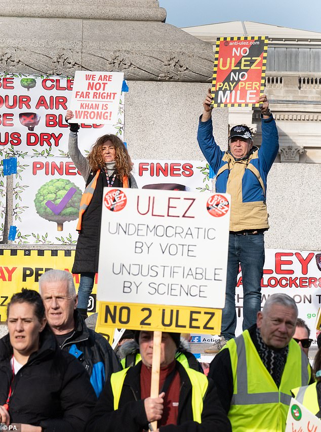 There has been strong pushback against last year's ULEZ expansion since it was first promoted, including traditional protests (one of them pictured in January).