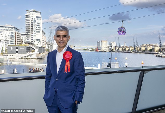 In plans unveiled by London Mayor Sadiq Khan (pictured), London's Ultra Low Emissions Zone (ULEZ) was expanded to include Bromley and many other areas of Greater London by August 2023.