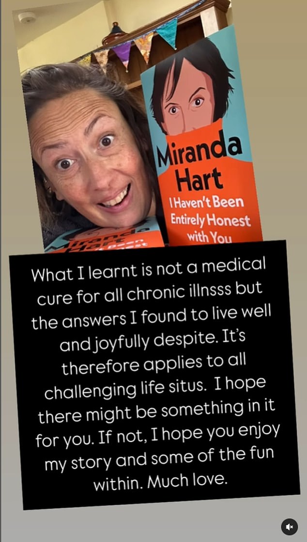 In response to the online backlash, Hart acknowledged that people had misunderstood that reducing stress was beneficial for her symptoms and that it didn't mean she had found a cure.