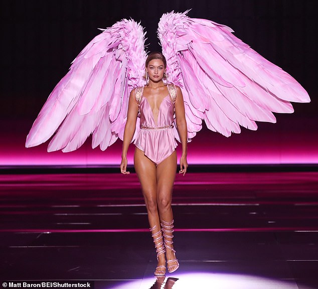 Wearing iconic angel wings, Gigi Hadid opened the 2024 Victoria's Secret Fashion Show in her triumphant return on Tuesday night.