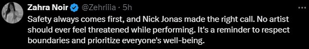 1729083655 712 Dramatic moment panicked Nick Jonas stops concert and runs off