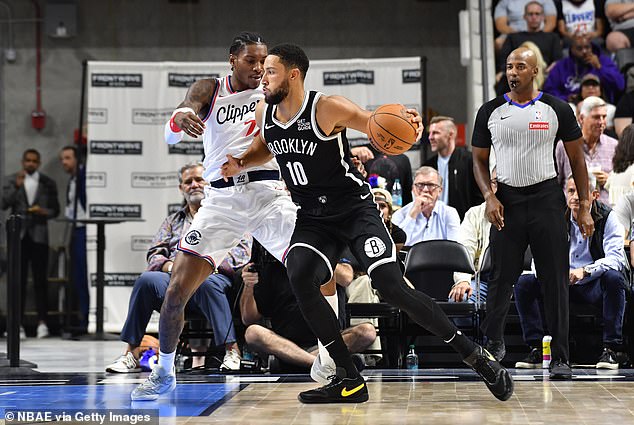 Brooklyn Nets point guard Ben Simmons in action