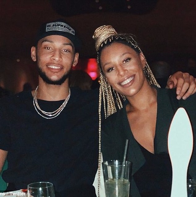 Ben Simmons is pictured with his sister Olivia.