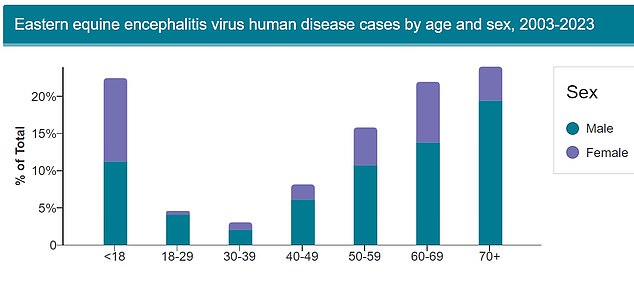 The above shows a breakdown of patients who were diagnosed with Triple E by sex and age group.